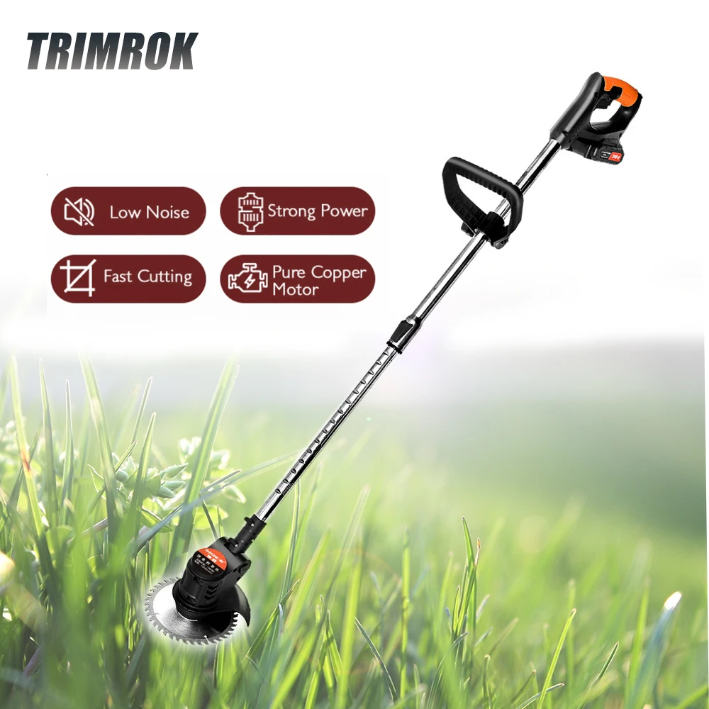 TRIMROK Electric Lawn Mower 13000mAh Li-ion Cordless Grass Trimmer Adjustable Auto Release String Cutter Pruning Garden Tools
TRIMROK Electric Lawn Mower 13000mAh Li-ion Cordless Grass Trimmer Adjustable Auto Release String Cutter Pruning Garden Tools