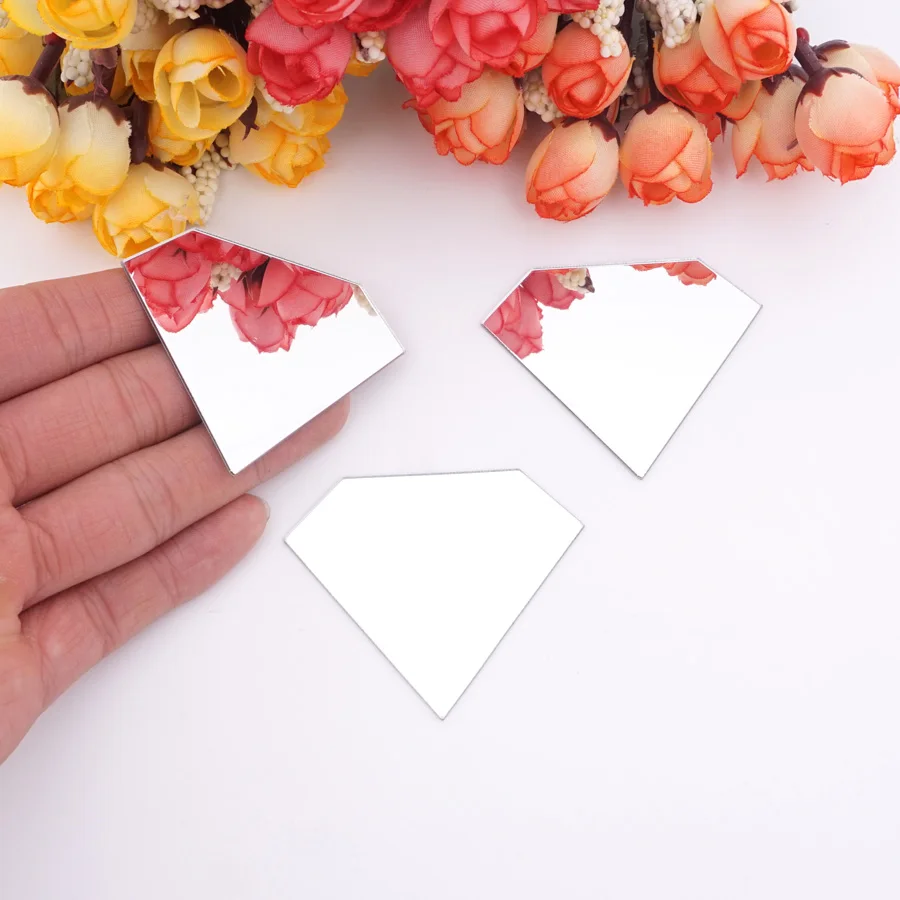 50 Pieces/Lot DIY Diamond Shape Stickers Wedding Decor Acrylic Mirror Sticker Kid's Room Event Party Guest Gifts
50 Pieces/Lot DIY Diamond Shape Stickers Wedding Decor Acrylic Mirror Sticker Kid's Room Event Party Guest Gifts