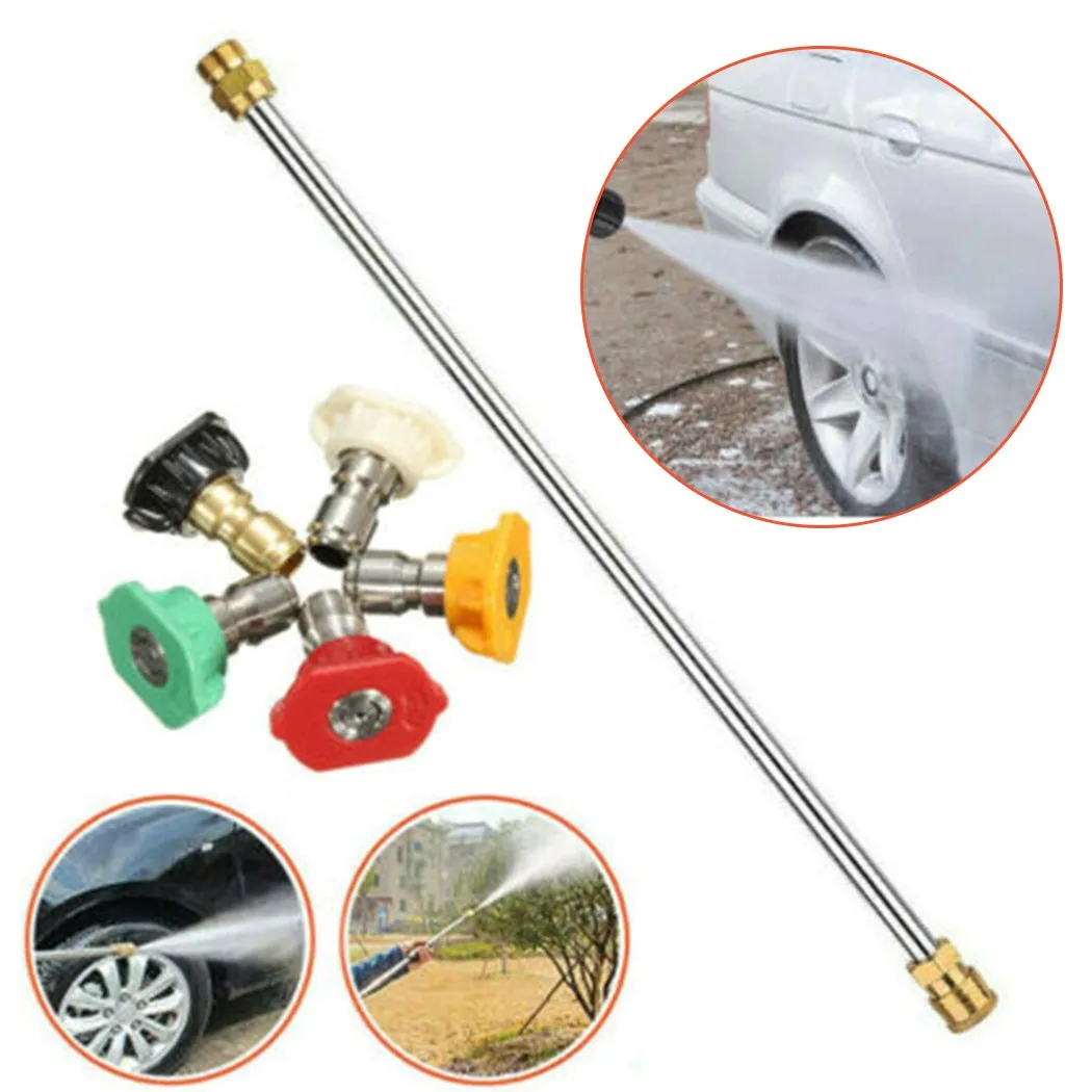 6Pcs M22 Lance With Nozzle Tips 4000PSI High Pressure Car Power Washer Spray Gun Wand Fit For Generac Simpson Craftsman Karcher
6Pcs M22 Lance With Nozzle Tips 4000PSI High Pressure Car Power Washer Spray Gun Wand Fit For Generac Simpson Craftsman Karcher