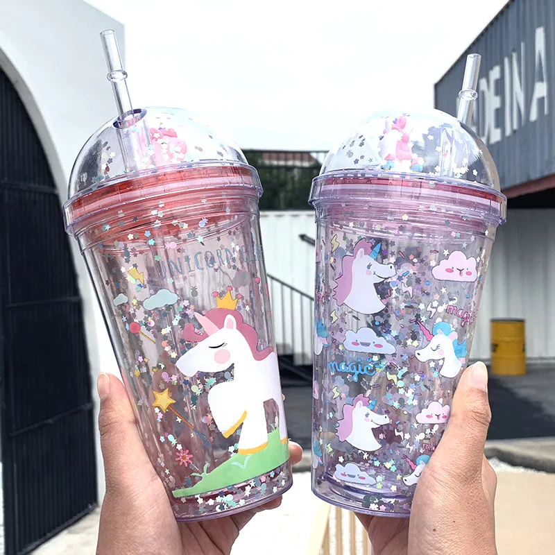 Unicorn Water Bottle Straw Type With Lid 350ml Drinking Summer Student Cute Ice Cup Plastic Female Durable Cartoon Kettle
Unicorn Water Bottle Straw Type With Lid 350ml Drinking Summer Student Cute Ice Cup Plastic Female Durable Cartoon Kettle