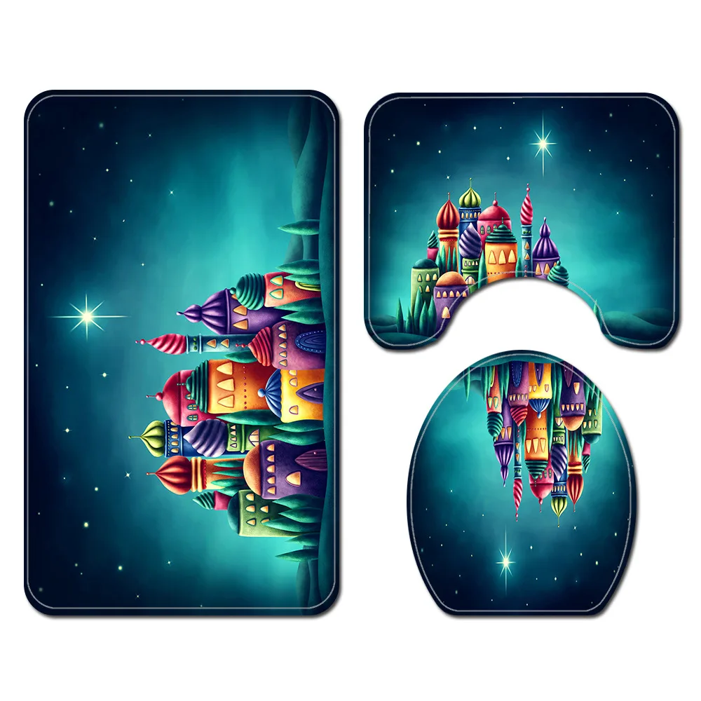 Color Castle Carpet For Bathroom Set Toilet Seat Cover Mat Floor Mat Bathroom Anti-Slip Mat For Bathroom Home Decor Mat 4Pcs/Set
Color Castle Carpet For Bathroom Set Toilet Seat Cover Mat Floor Mat Bathroom Anti-Slip Mat For Bathroom Home Decor Mat 4Pcs/Set