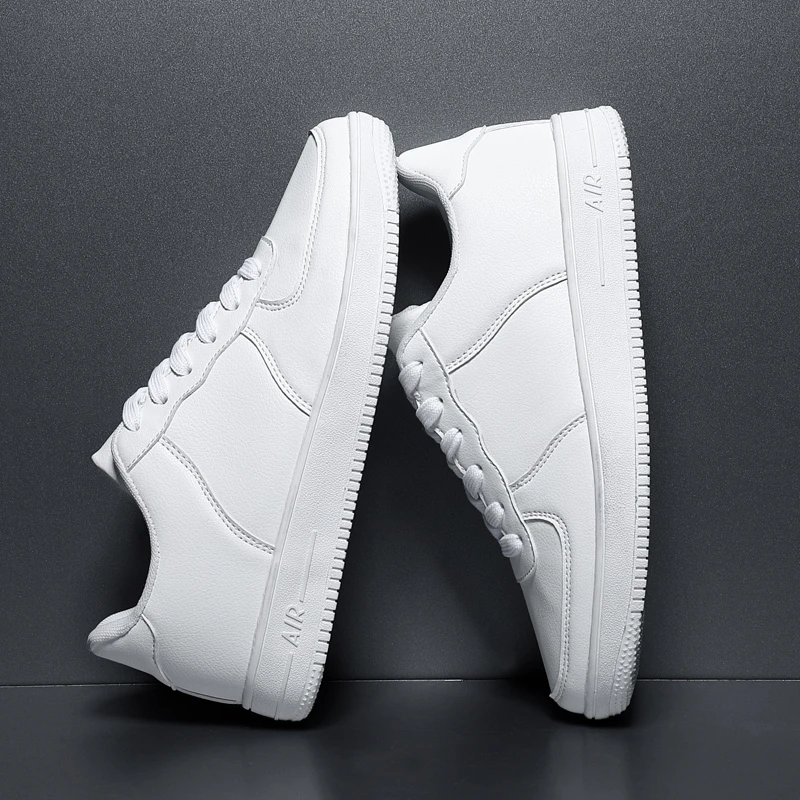 Autumn 2020 Leather Men's Sneakers White Breathable Casual Men Shoes Big Size 49 Black Man Vulcanized Shoes Zapatillas Hombre
Autumn 2020 Leather Men's Sneakers White Breathable Casual Men Shoes Big Size 49 Black Man Vulcanized Shoes Zapatillas Hombre