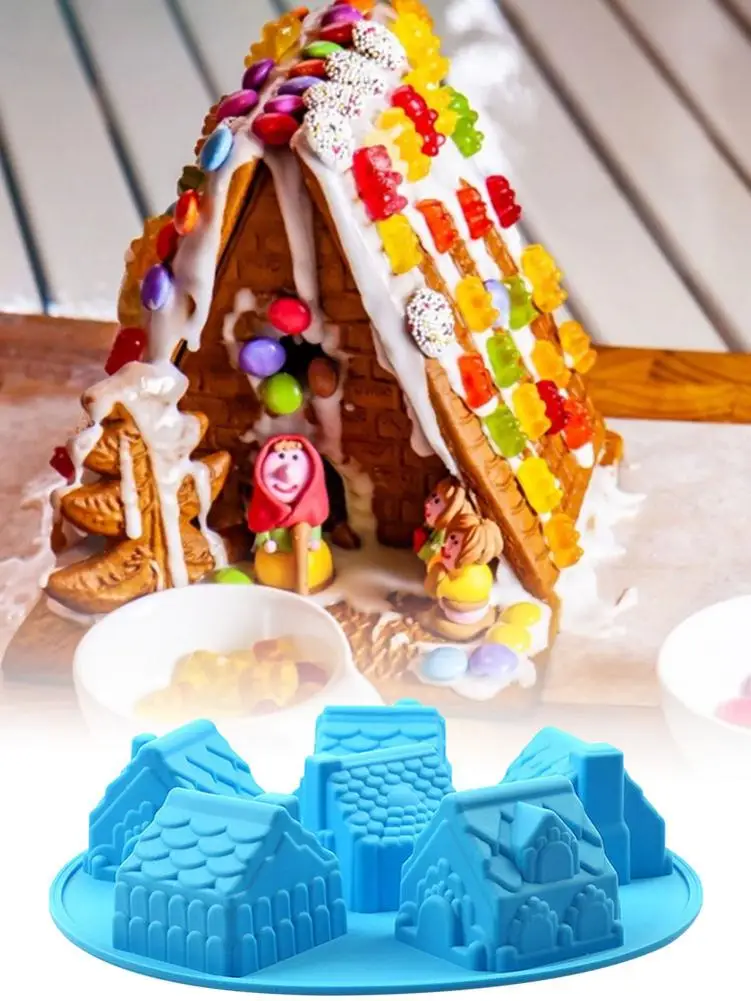 Creative Little House Cake Chocolate Mold Cake Silicone Cake Silicone Mould DIY Little House Bread Model For Baking
Creative Little House Cake Chocolate Mold Cake Silicone Cake Silicone Mould DIY Little House Bread Model For Baking
