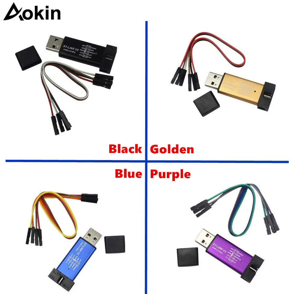 Aokin ST LINK Stlink ST-Link V2 Mini STM8 STM32 Simulator Download Programmer Programming With Cover DuPont Cable ST Link V2
Aokin ST LINK Stlink ST-Link V2 Mini STM8 STM32 Simulator Download Programmer Programming With Cover DuPont Cable ST Link V2