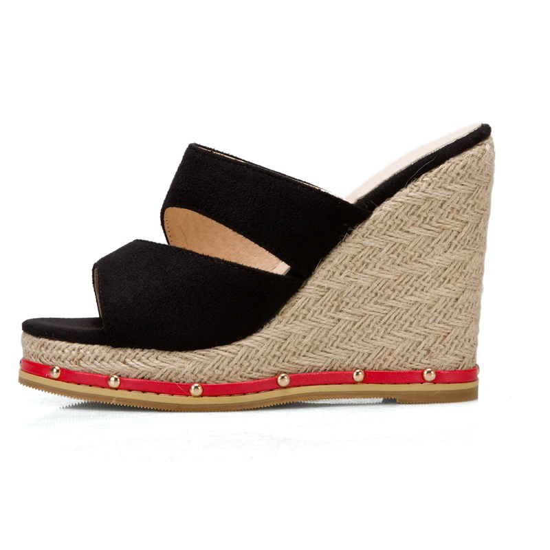 Summer Women fashion Slippers Mules sexy new Mesh Pure color Red Brown Blue Wedges platform Women Consice Size 34-48
Summer Women fashion Slippers Mules sexy new Mesh Pure color Red Brown Blue Wedges platform Women Consice Size 34-48