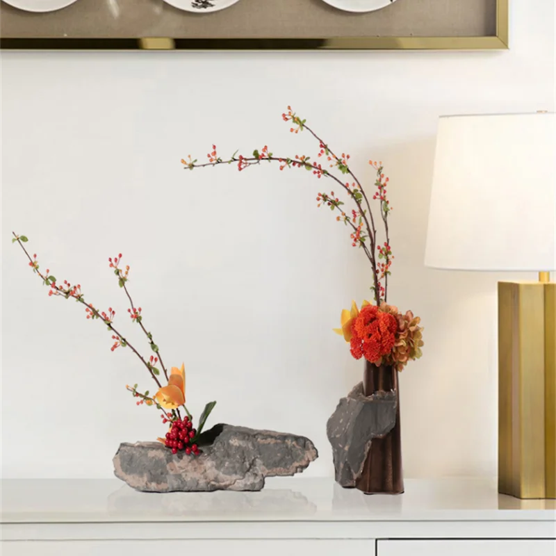 New Chinese Zen-like Rockery Simulation Floral Tea Room Living Room Porch Bonsai Decorations Home Decoration Accessories A961
New Chinese Zen-like Rockery Simulation Floral Tea Room Living Room Porch Bonsai Decorations Home Decoration Accessories A961