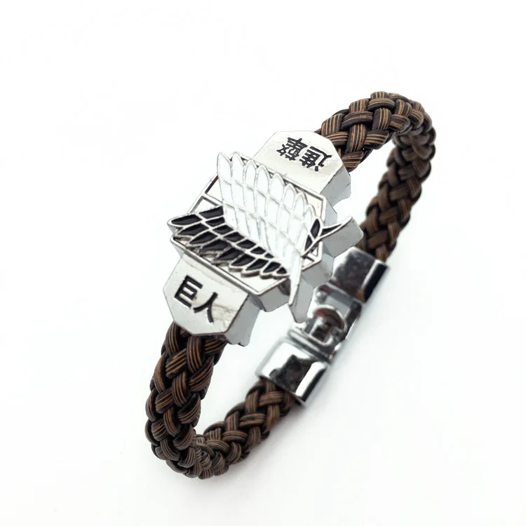 Anime attack on titan cosplay punk Bracelet foreign trade Bracelet men's knitting Bracelet Gifts for friends
Anime attack on titan cosplay punk Bracelet foreign trade Bracelet men's knitting Bracelet Gifts for friends