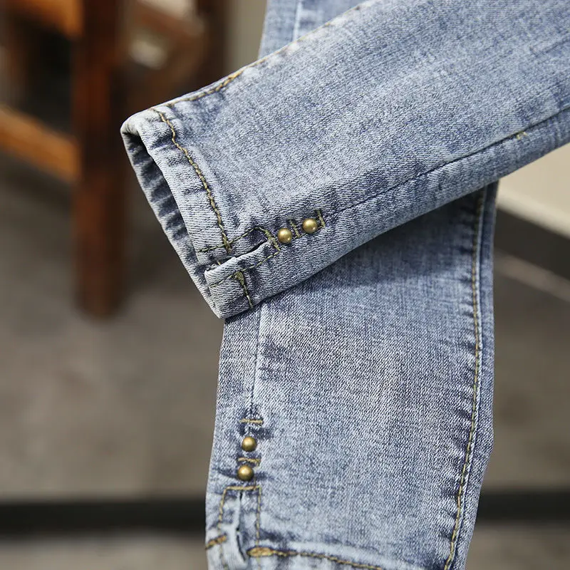 2021 spring and autumn new ins net red trend pants tight Korean version of the high waist ripped pants thin trousers jeans women
2021 spring and autumn new ins net red trend pants tight Korean version of the high waist ripped pants thin trousers jeans women