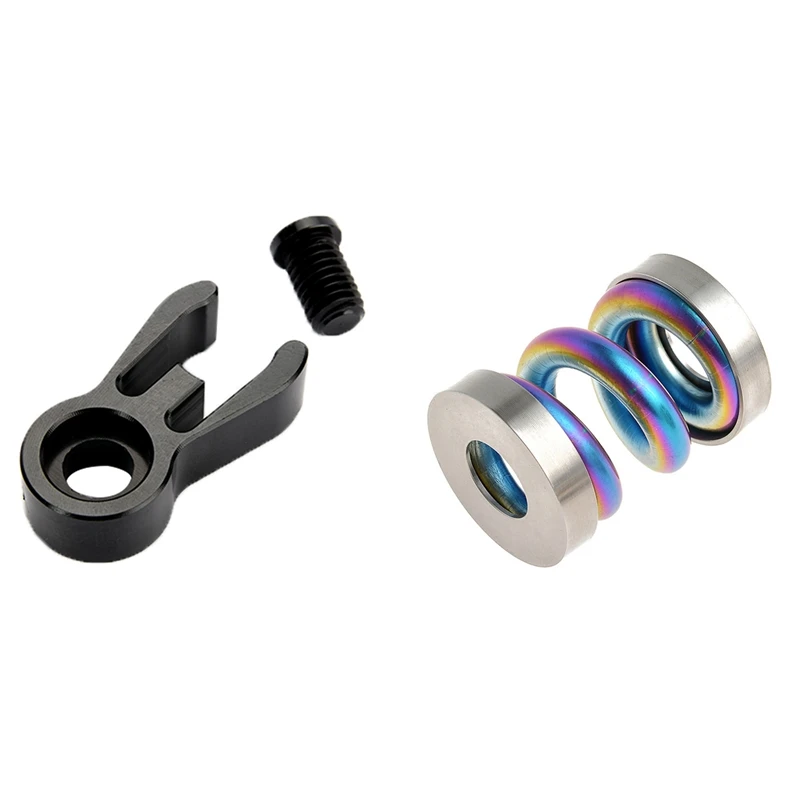 Bicycle Aluminum CNC Catcher Crab Clamp Head Tube Fixing Buckle With Bicycle Shocks Titanium Bike Cycling Coil Spring
Bicycle Aluminum CNC Catcher Crab Clamp Head Tube Fixing Buckle With Bicycle Shocks Titanium Bike Cycling Coil Spring