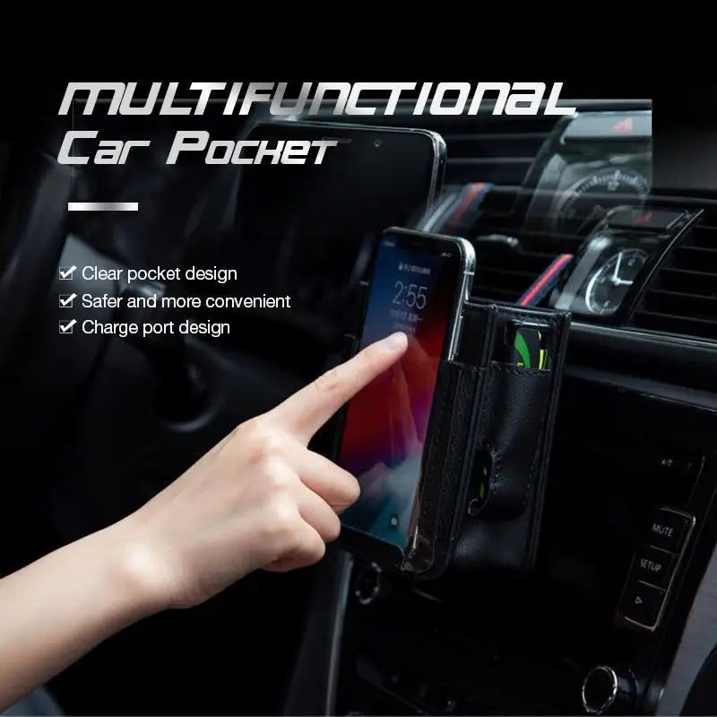 Multifunctional Car Pocket Storage Rack Bag Leather Car Phone Holder Auto Organizer Hanging Pouch Box Car Interior Accessories
Multifunctional Car Pocket Storage Rack Bag Leather Car Phone Holder Auto Organizer Hanging Pouch Box Car Interior Accessories