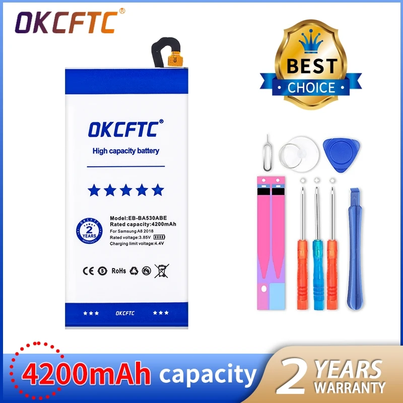 Оригинальный аккумулятор для Samsung Galaxy A8 2018 (A530) A530 SM-A530F 4200 мАч
Оригинальный аккумулятор для Samsung Galaxy A8 2018 (A530) A530 SM-A530F 4200 мАч
