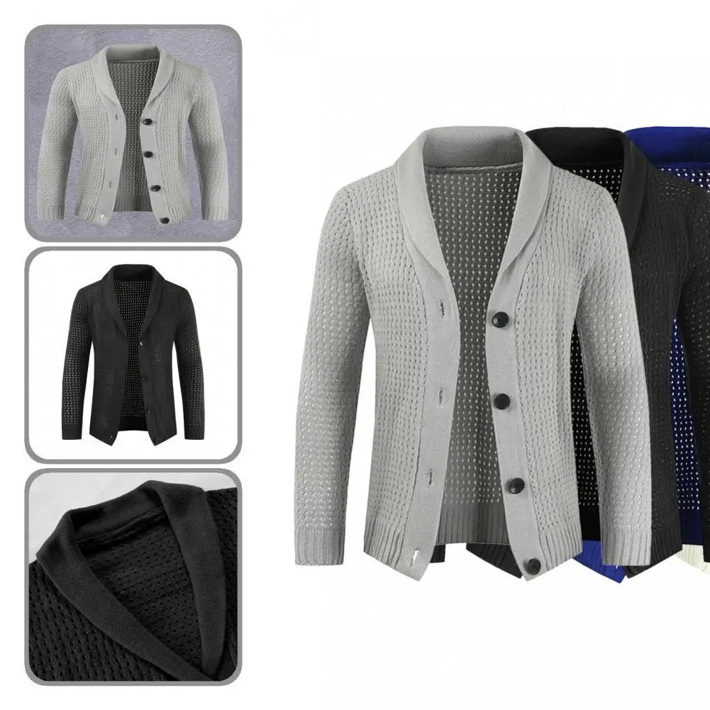 Stylish Cardigan Knitted Winter Coat Sweater Single-breasted V Neck 
Stylish Cardigan Knitted Winter Coat Sweater Single-breasted V Neck