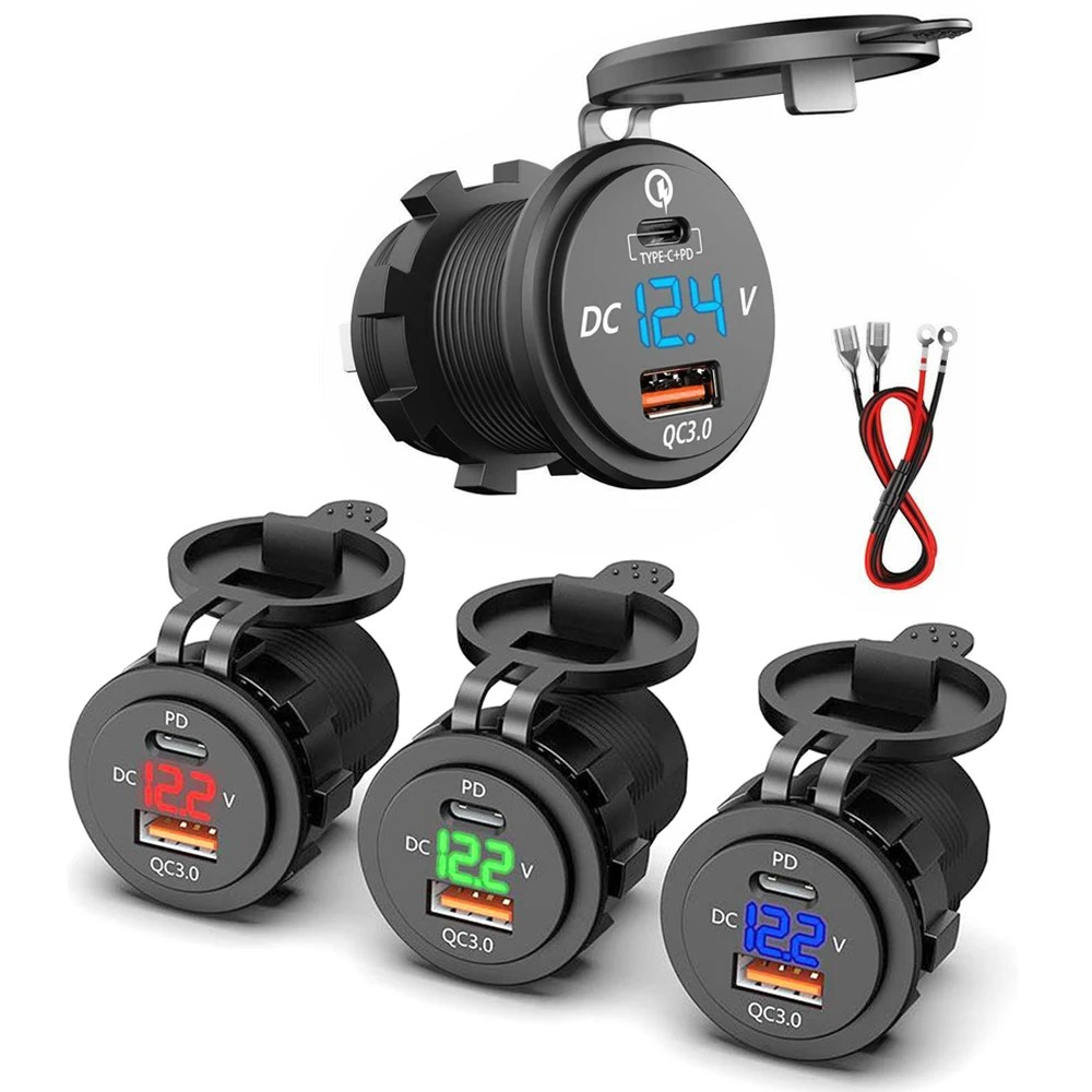 12V-24V Car Cigarette Lighter Motorcycle Dual USB Charger Socket Adapter Car Boat Motorcycle Cigarette Lighter Power Plug Outlet
12V-24V Car Cigarette Lighter Motorcycle Dual USB Charger Socket Adapter Car Boat Motorcycle Cigarette Lighter Power Plug Outlet