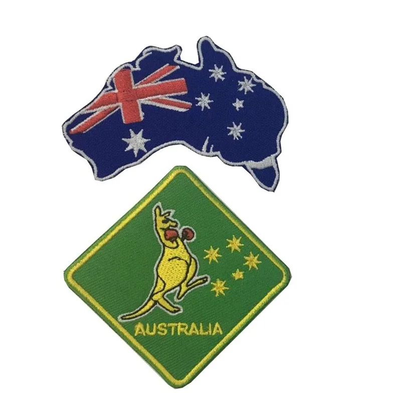 20pcs/lot Luxury Australia Map Kangaroo Embroidery Patches Backpack Clothing Decoration Accessory Diy Iron Heat Applique 
20pcs/lot Luxury Australia Map Kangaroo Embroidery Patches Backpack Clothing Decoration Accessory Diy Iron Heat Applique