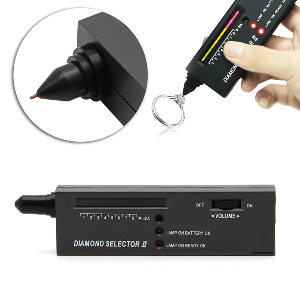 Professional High Accuracy LED Diamond Tester Jewelry Gem Selector Test Pen Tool Meter with Carrying Case
Professional High Accuracy LED Diamond Tester Jewelry Gem Selector Test Pen Tool Meter with Carrying Case