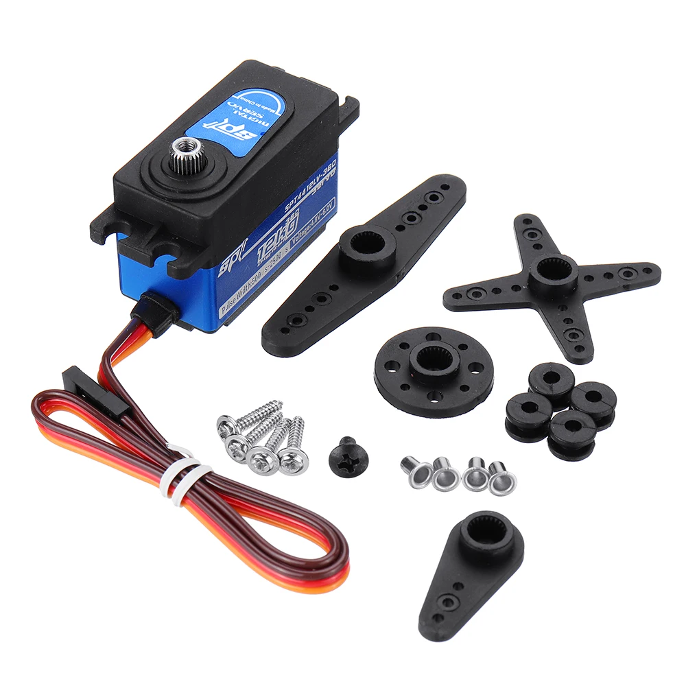 SPT Servo SPT4412LV-360 12KG Digital Servo Metal Gear 360 Degree Large Torque Linear Change for RC Car Helicopter Robot Parts
SPT Servo SPT4412LV-360 12KG Digital Servo Metal Gear 360 Degree Large Torque Linear Change for RC Car Helicopter Robot Parts