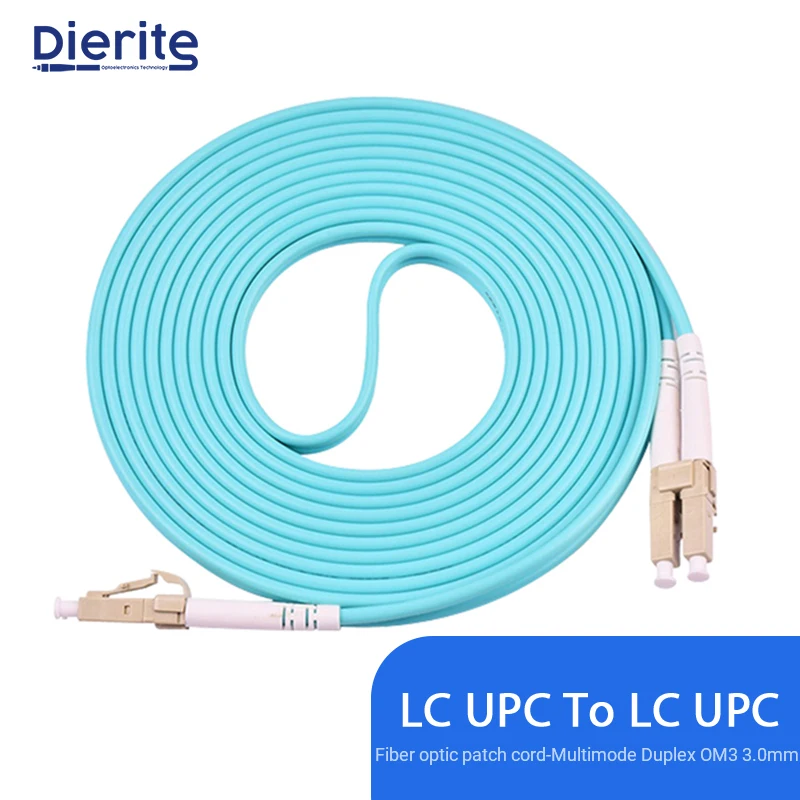 

LC UPC многорежимный дуплексный OM3 3,0 мм волоконно-оптический соединительный кабель LC волоконно-оптический соединительный шнур 3 м 5 м 10 м 20 м 30 ...