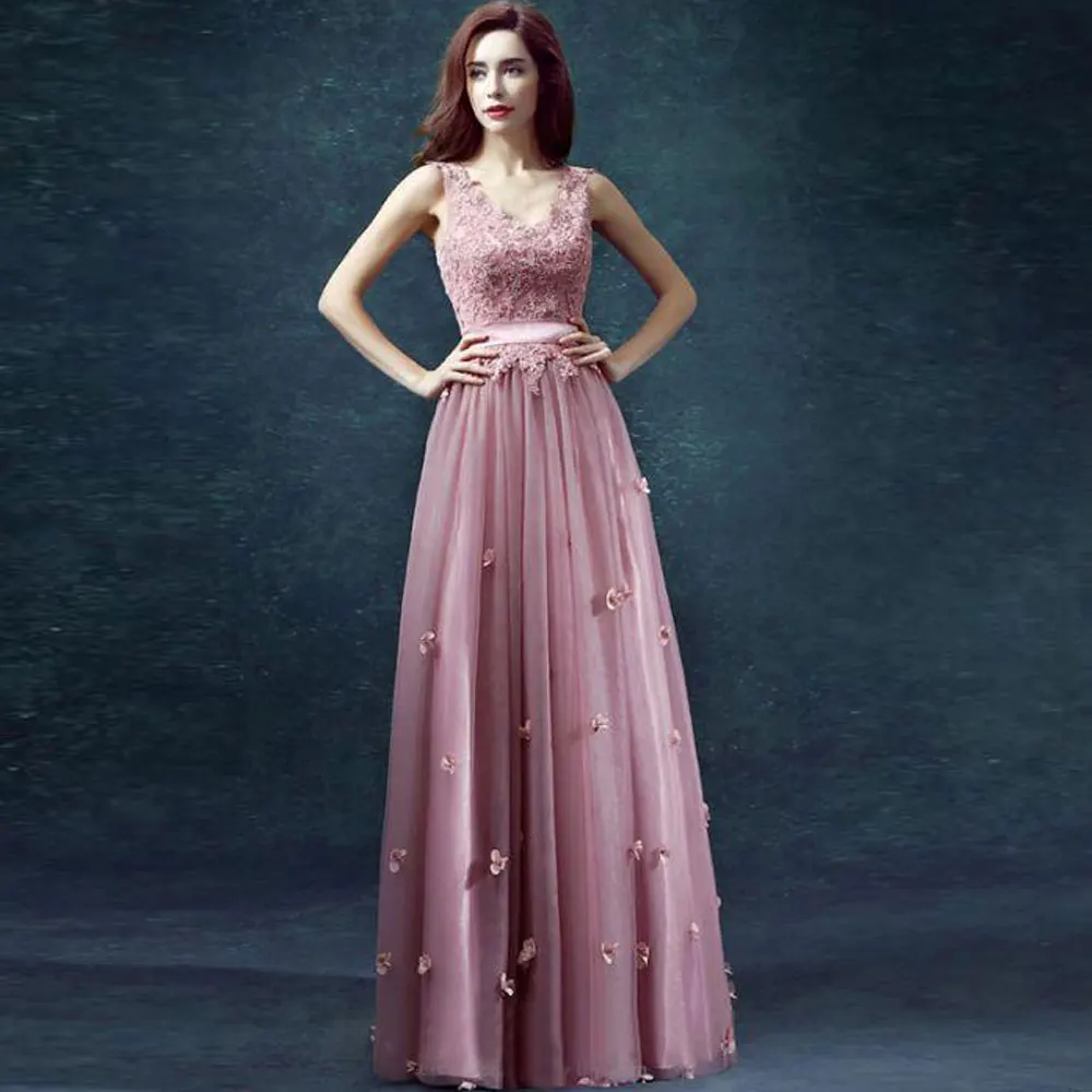 Banbage Sleeveless Handmade Flower Applique Draped Floor length Sweep/Brush V-Neck Net/Tulle A-line Evening Dresses Exquisite
Banbage Sleeveless Handmade Flower Applique Draped Floor length Sweep/Brush V-Neck Net/Tulle A-line Evening Dresses Exquisite