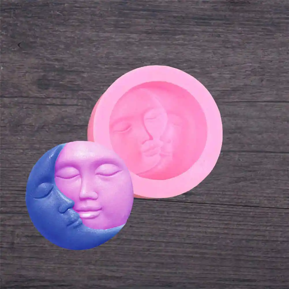 Pink Soap Mold Round Shape Sun Moon Faces Silicone Mold DIY Fondant Chocolate Cake Decorating Tools Kithen Baking Tool
Pink Soap Mold Round Shape Sun Moon Faces Silicone Mold DIY Fondant Chocolate Cake Decorating Tools Kithen Baking Tool