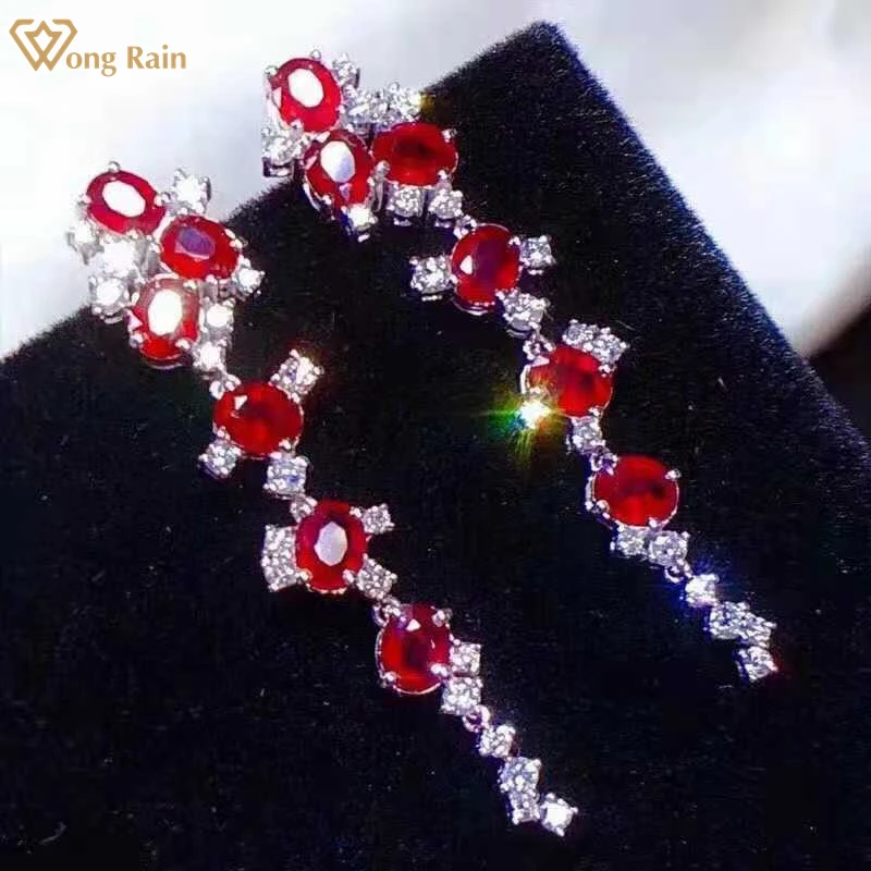 Wong Rain 100% 925 пробы, серебряный естественный Овальный разрез, рубин, создан, Moissanite, драгоценный камень, вечерние серьги, шпильки, ювелирные изде...
Wong Rain 100% 925 пробы, серебряный естественный Овальный разрез, рубин, создан, Moissanite, драгоценный камень, вечерние серьги, шпильки, ювелирные изде...
