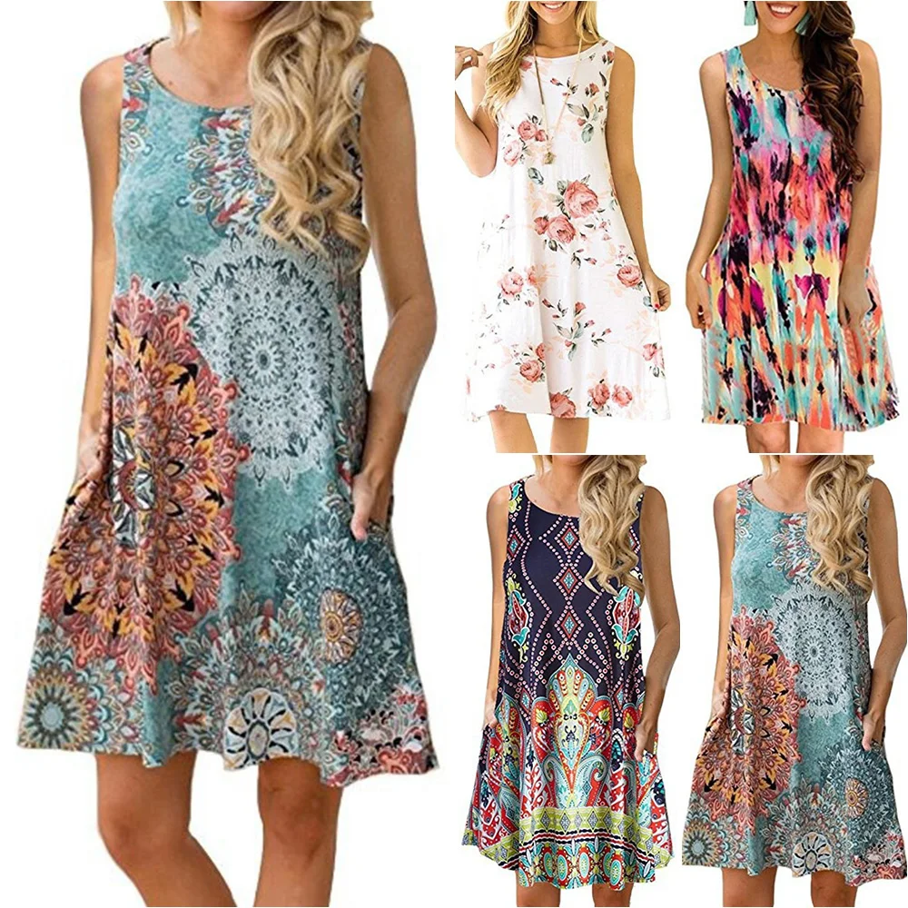 VICABO Woman Dress 2021 Printed O-Neck Short Sleeve Dresses Large S-5XL Female Summer Beach Oversize Dress Women Robe
VICABO Woman Dress 2021 Printed O-Neck Short Sleeve Dresses Large S-5XL Female Summer Beach Oversize Dress Women Robe