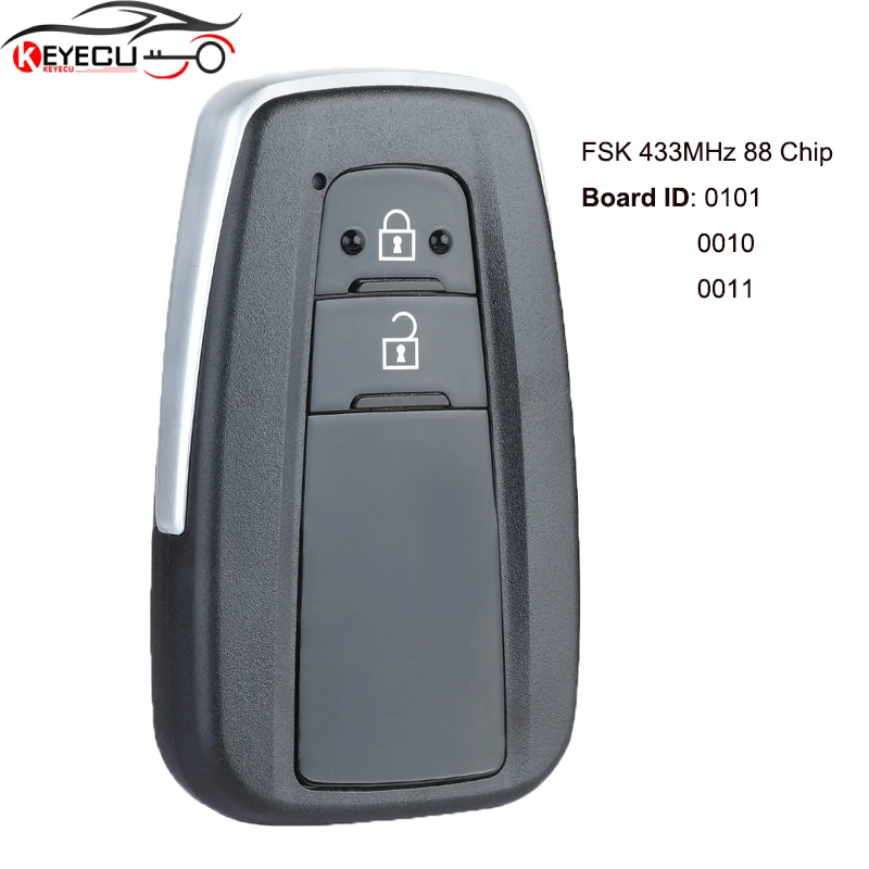 KEYECU BA7EQ FSK 433MHz / 434MHz 88 Chip Smart Remote Key Fob for Toyota Auris Yaris Hybrid Auris Board ID 0010 0011 61A651-0100
KEYECU BA7EQ FSK 433MHz / 434MHz 88 Chip Smart Remote Key Fob for Toyota Auris Yaris Hybrid Auris Board ID 0010 0011 61A651-0100
