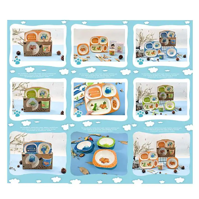 5P/Set Baby Feeding Bowl Children Training Tableware Dishes Set Baby Natural Bamboo Tableware Environmental Baby Feeding Set
5P/Set Baby Feeding Bowl Children Training Tableware Dishes Set Baby Natural Bamboo Tableware Environmental Baby Feeding Set