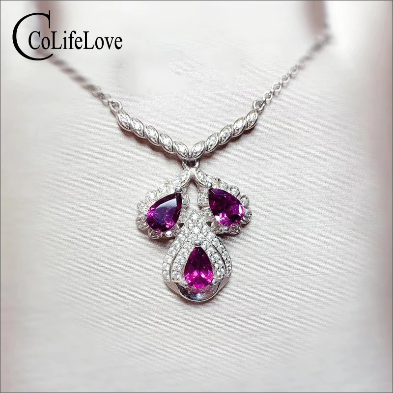 3 шт., женская подвеска из серебра 100% пробы с натуральным гранатом
3 шт., женская подвеска из серебра 100% пробы с натуральным гранатом