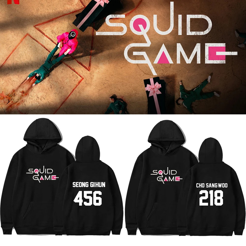 Squid Game Hoodies Kpop Style Cool Member Number Printed Sweatshirt Casual Streetwear for Men And Women
Squid Game Hoodies Kpop Style Cool Member Number Printed Sweatshirt Casual Streetwear for Men And Women