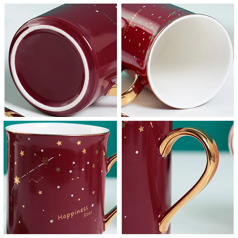 Starry Sky Coffee Mug with Spoon and Lid Creative Ceramic Breakfast Milk Coffee Cups Teacup Home Drinkware Novelty Gifts 400ml
Starry Sky Coffee Mug with Spoon and Lid Creative Ceramic Breakfast Milk Coffee Cups Teacup Home Drinkware Novelty Gifts 400ml