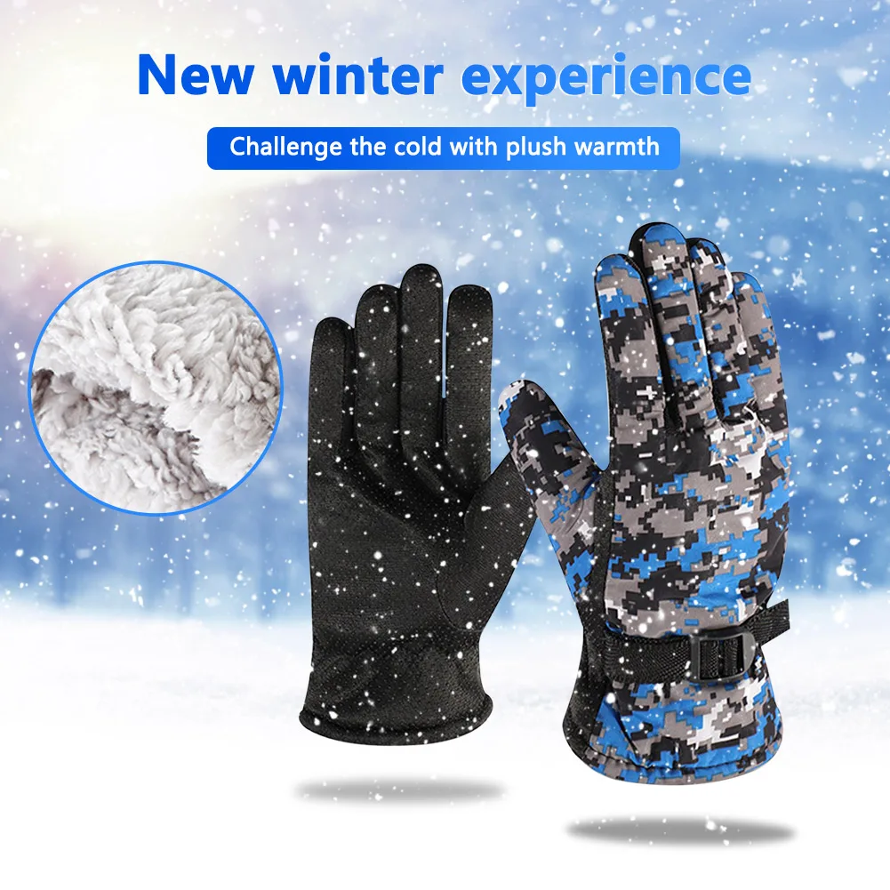 Winter Snowboard Ski Gloves PU Leather Non-slip Touch Screen Waterproof Motorcycle Cycling Fleece Warm Snow Gloves Unisex
Winter Snowboard Ski Gloves PU Leather Non-slip Touch Screen Waterproof Motorcycle Cycling Fleece Warm Snow Gloves Unisex