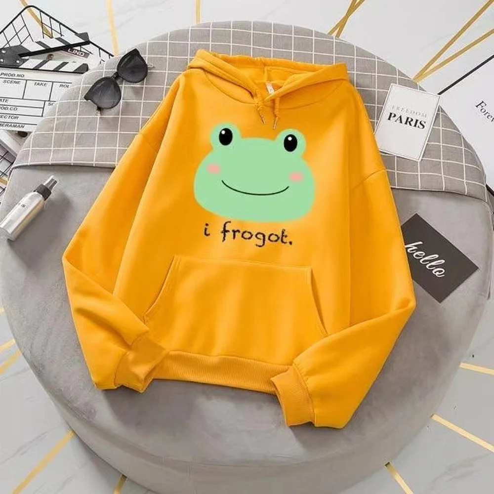 2021 Couples Wear Plus Size Hoodies Autumn and Winter New Cute Frog Pattern Print Loose Casual Sweatshirt Women
2021 Couples Wear Plus Size Hoodies Autumn and Winter New Cute Frog Pattern Print Loose Casual Sweatshirt Women