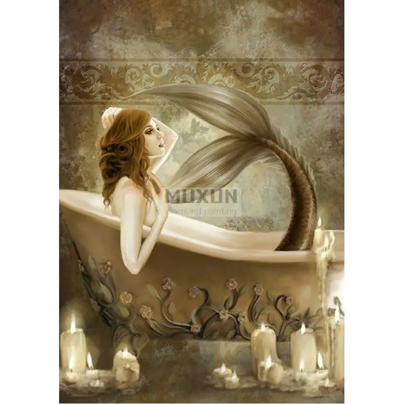 5D square diamond embroidery Mermaid, bathtub Icon diamond cross stitch rhinestone diamond painting picture diamond mosaic kit 
5D square diamond embroidery Mermaid, bathtub Icon diamond cross stitch rhinestone diamond painting picture diamond mosaic kit