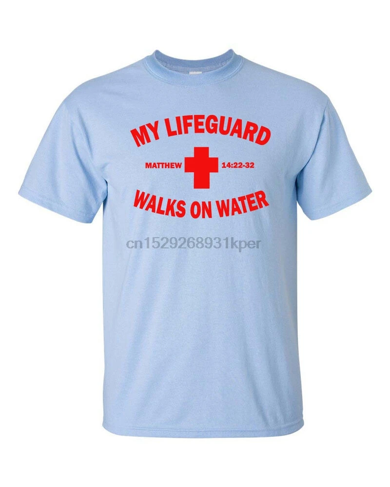 My Life Guard прогулки on Water Faith консервативная Рождественская Мужская футболка