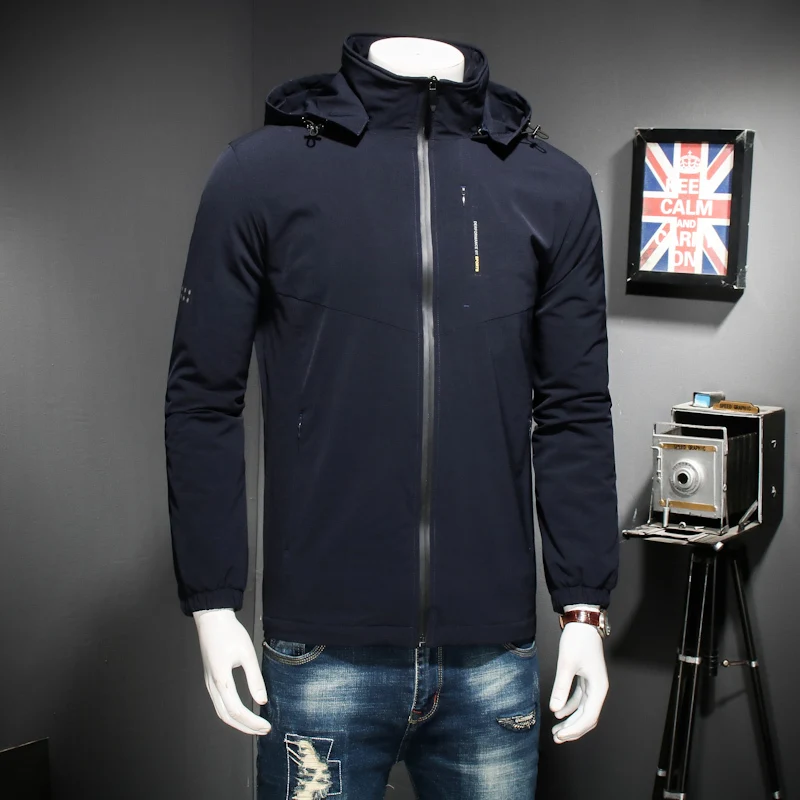 Размера плюс 8XL 7XL 6XL Новая зимняя мужская куртка с высокого качества ткани