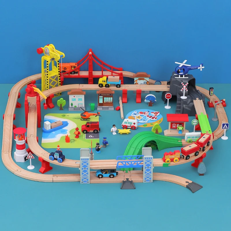 Wooden Rail Car Toy Wooden Train Toys Kids Wooden Train Track Building Block Coastal Town Track Educational Children's Toy Gifts
Wooden Rail Car Toy Wooden Train Toys Kids Wooden Train Track Building Block Coastal Town Track Educational Children's Toy Gifts