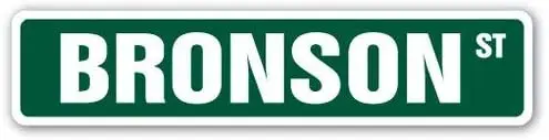 Metal Signs,Road Street Sign,Thick Tinplate Print Poster,BRONSON name kids childrens room door bedroom girls boys gift Wall
Metal Signs,Road Street Sign,Thick Tinplate Print Poster,BRONSON name kids childrens room door bedroom girls boys gift Wall