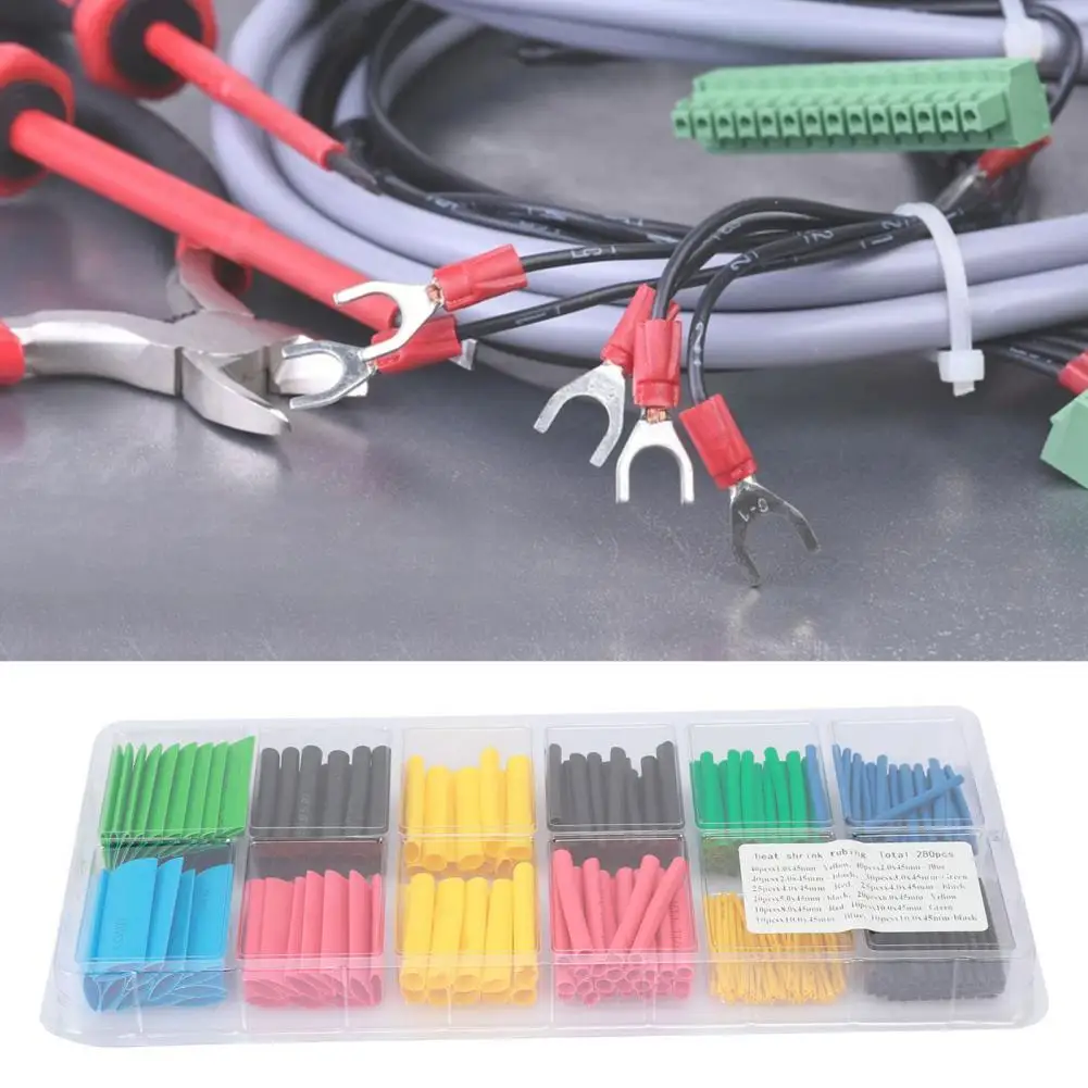 Flame Retardant 5 Colors Professional Colorful Heat Shrink Tubing Kit for Electricity
Flame Retardant 5 Colors Professional Colorful Heat Shrink Tubing Kit for Electricity