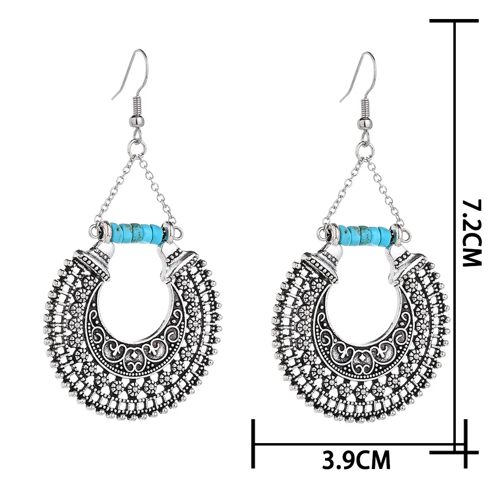 Fashion bohemian celebrity style semicircular temperament earrings retro women's Valentine's day gift wedding jewelry wholesale
Fashion bohemian celebrity style semicircular temperament earrings retro women's Valentine's day gift wedding jewelry wholesale