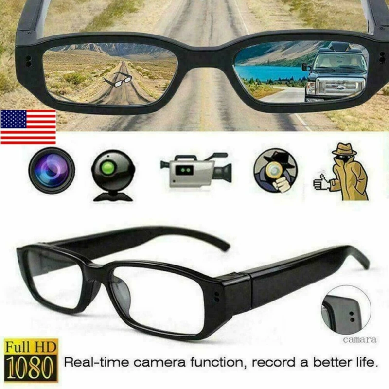 HD 1080P Non-porous Glasses Camera Mini Video Glasses 32GB Memory Card Wearable Camera Hidden Eye Glasses Sunglasses
HD 1080P Non-porous Glasses Camera Mini Video Glasses 32GB Memory Card Wearable Camera Hidden Eye Glasses Sunglasses