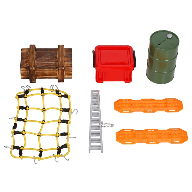 6 Pieces Model Car Accessories Climbing Car Plastic Realistic Oil Barrel Luggage Net Simulated Decorative Ornaments
6 Pieces Model Car Accessories Climbing Car Plastic Realistic Oil Barrel Luggage Net Simulated Decorative Ornaments