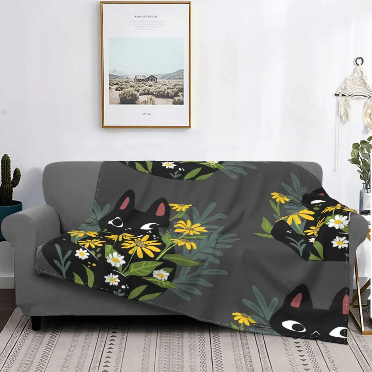 Manta de gato negro con flores, colcha para cama a cuadros, manta de muselina, colcha de verano
Manta de gato negro con flores, colcha para cama a cuadros, manta de muselina, colcha de verano