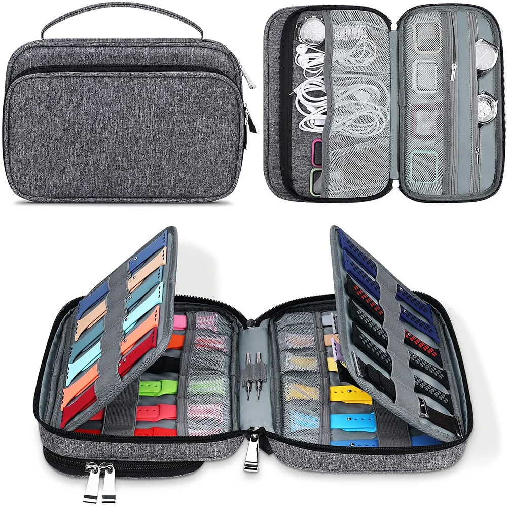 Smart Watch Band Storage Organizer Multifunction Portable Watch Strap Box for Apple Watch Travel Pouch Bag Multi-layer Bag
Smart Watch Band Storage Organizer Multifunction Portable Watch Strap Box for Apple Watch Travel Pouch Bag Multi-layer Bag