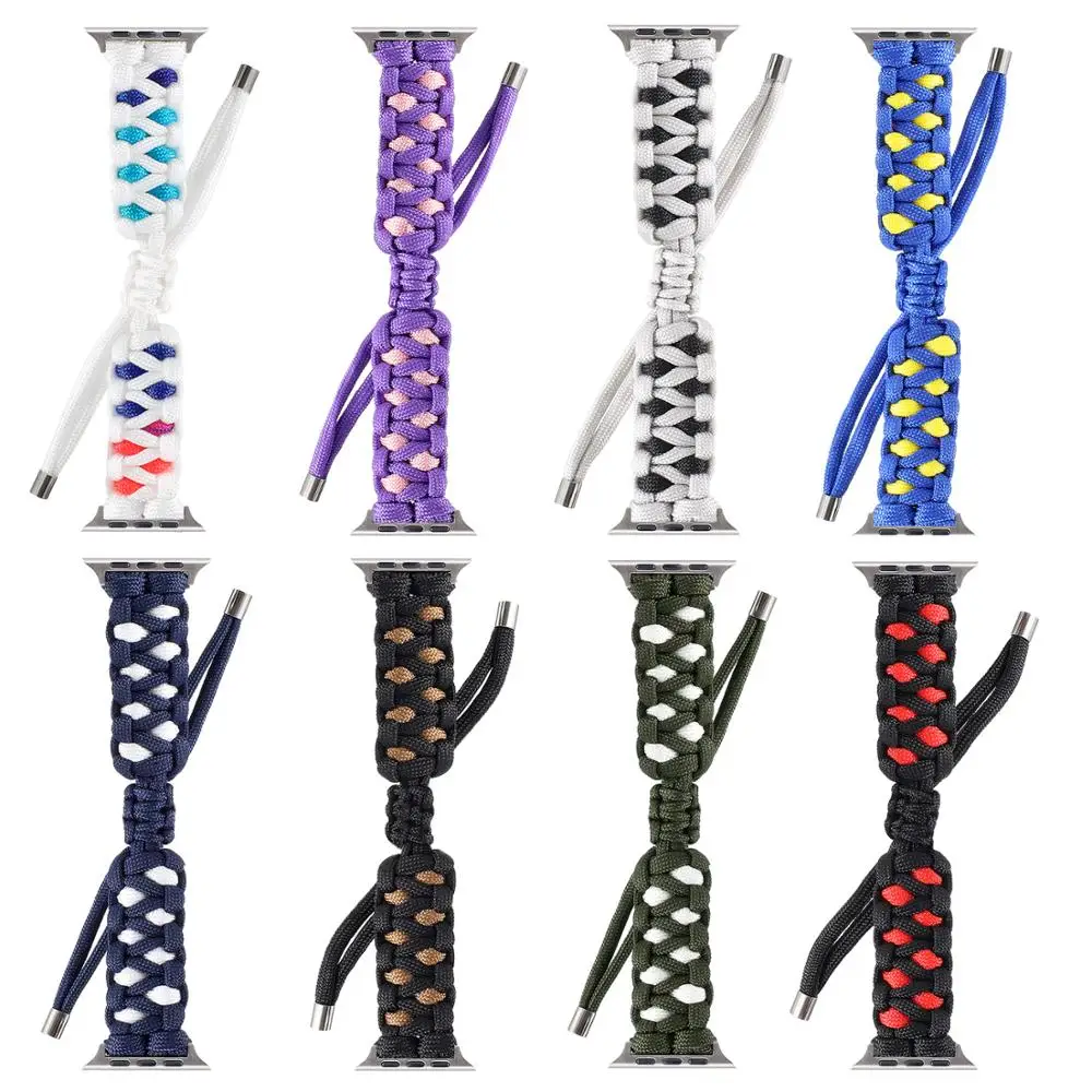 Strap For Apple watch band 44 mm 40mm 42mm 38mm Leather iWatch Bracelet Outdoors Survival Ropefor Apple watch 6 5 4 3 2 SE 44mm
Strap For Apple watch band 44 mm 40mm 42mm 38mm Leather iWatch Bracelet Outdoors Survival Ropefor Apple watch 6 5 4 3 2 SE 44mm