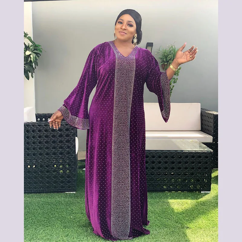 Velvet African Dresses Women Plus Size African Clothing Muslim Long Maxi Dress Turkish Dresses Hot drilling Gown Islam Outfits
Velvet African Dresses Women Plus Size African Clothing Muslim Long Maxi Dress Turkish Dresses Hot drilling Gown Islam Outfits