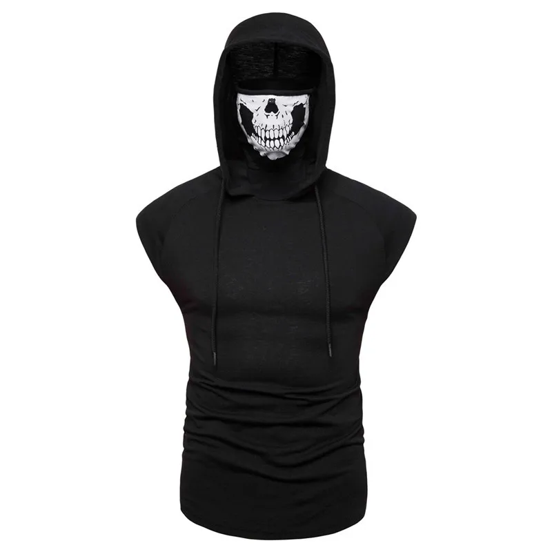 Fashion Skulls Hooded Sleeveless Men T-Shirts High Street Casual Brand Quality Slim Tees 2021 Spring Summer Male Tops Clothes 
Fashion Skulls Hooded Sleeveless Men T-Shirts High Street Casual Brand Quality Slim Tees 2021 Spring Summer Male Tops Clothes