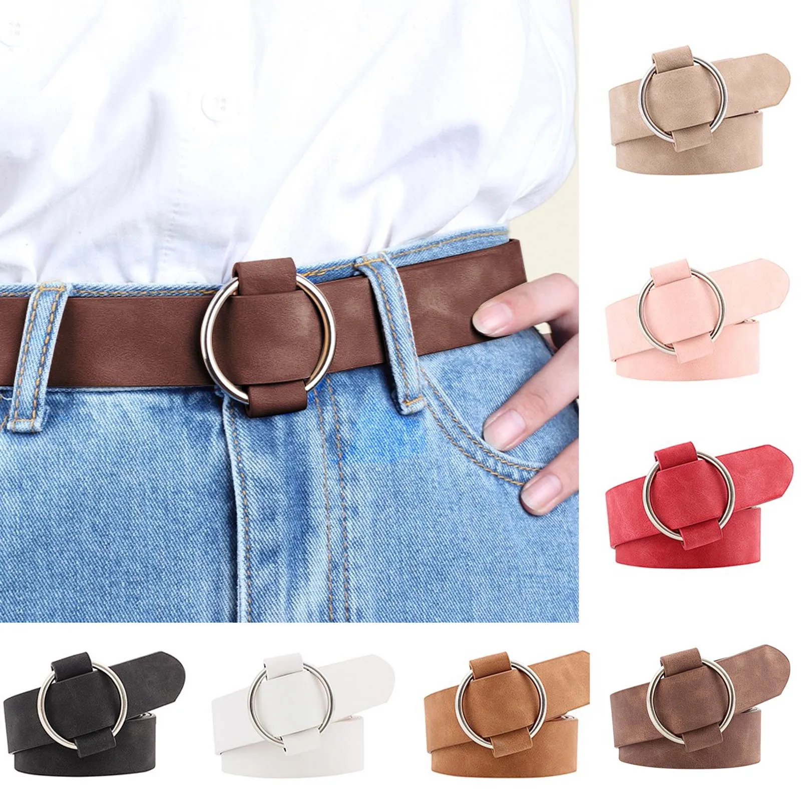 Ремень женский с круглой пряжкой, модный ремень без иглы, Повседневный, однотонный, Молодежный, широкий, 2019
Ремень женский с круглой пряжкой, модный ремень без иглы, Повседневный, однотонный, Молодежный, широкий, 2019