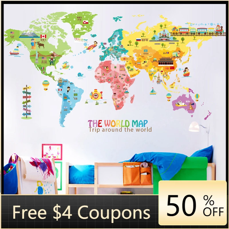 Large Animal World Map Wall Stickers Boy Gilr Kids Room Decoration Aesthetic Nursery Bedroom Home Office Decor Wallpaper Poster
Large Animal World Map Wall Stickers Boy Gilr Kids Room Decoration Aesthetic Nursery Bedroom Home Office Decor Wallpaper Poster
