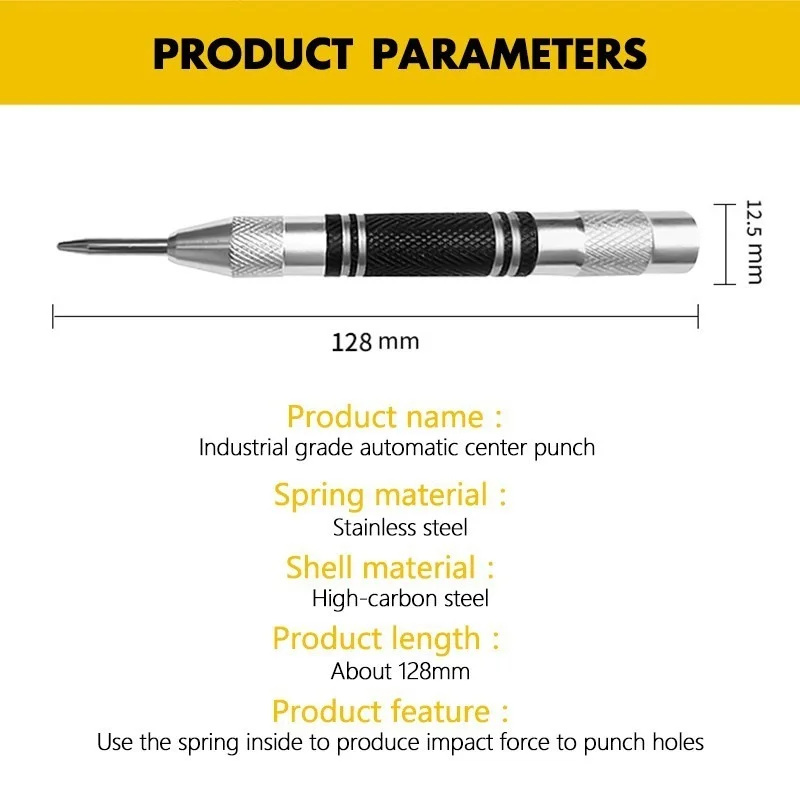 Супер Прочный Автоматический центральный Дырокол и общий автоматический центральный Дырокол Регулируемый пружинный металлический сверли...
Супер Прочный Автоматический центральный Дырокол и общий автоматический центральный Дырокол Регулируемый пружинный металлический сверли...