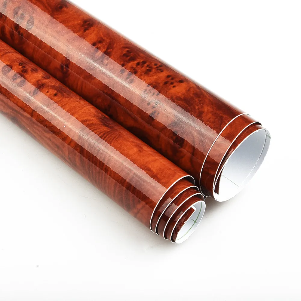 Self adhesive Car Sticker 30*100cm Accessory Wrap Roll High glossy Wood Grain Vinyl Decal
Self adhesive Car Sticker 30*100cm Accessory Wrap Roll High glossy Wood Grain Vinyl Decal